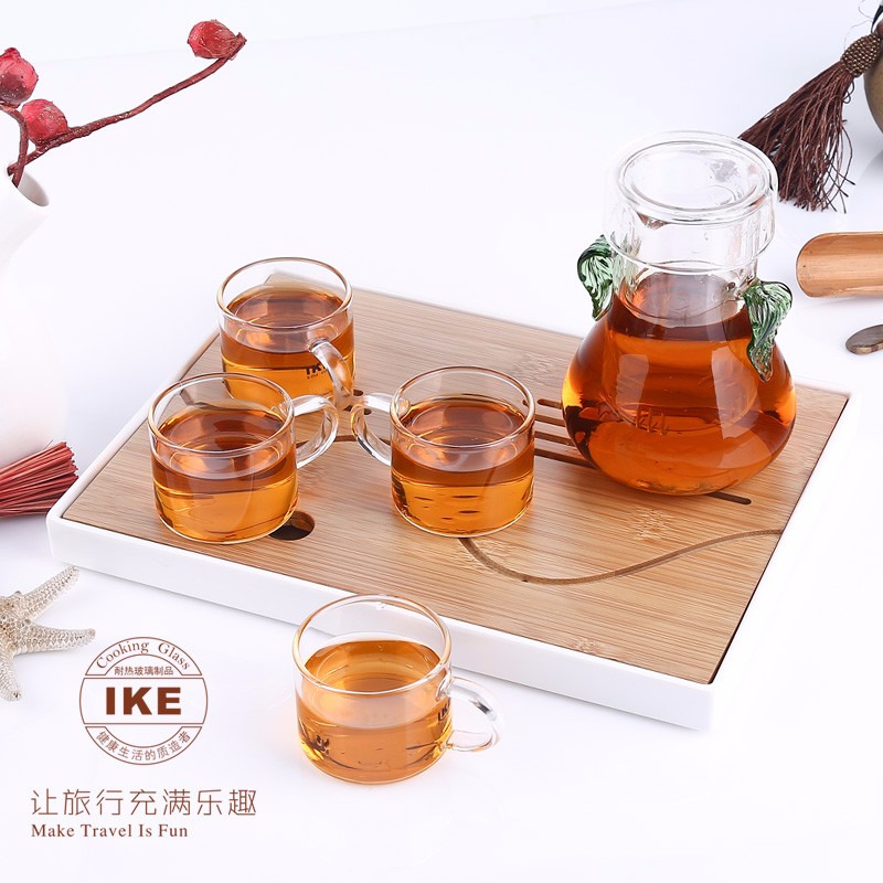 IKE高硼硅玻璃茶具礼品装干泡台茶具套装办公茶具套装会议礼品