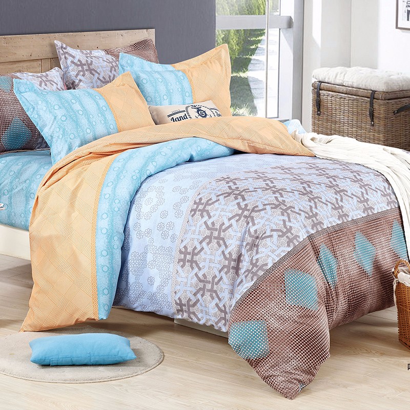 欣悦系列家纺四件套双人床上用品床单被套枕套欣悦200×230CM 慢调时光 1.8米