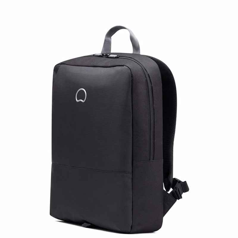 法国大使（delsey）背包电脑包 新款黑色双肩包 舒适背带商务旅行休闲书包 黑色 70350160000